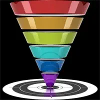 C'est un entennoir qui symbolise les étapes d'un tunnel de vente